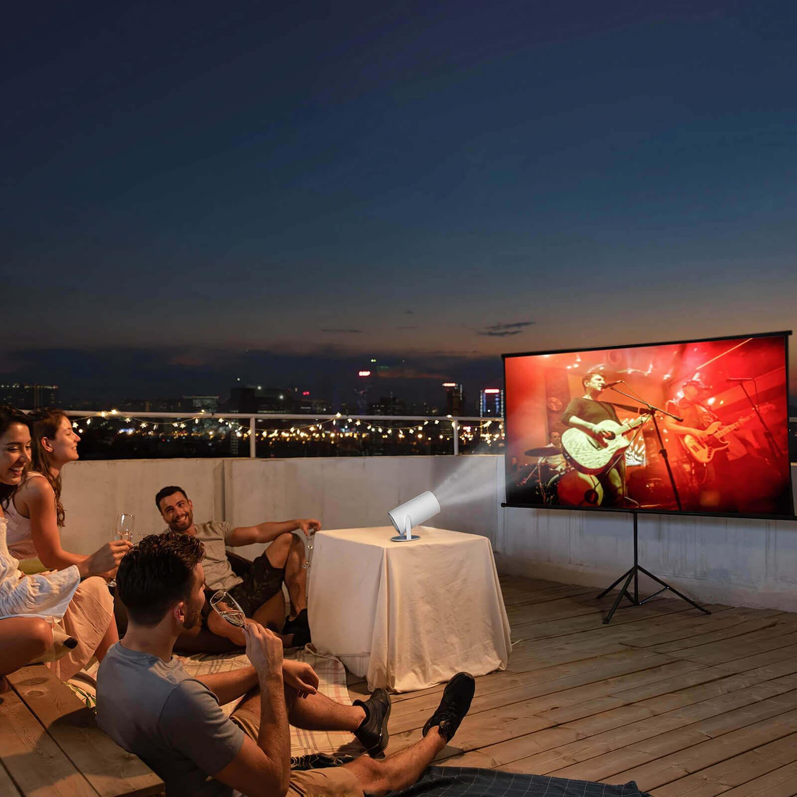 Cost-effective and Most worthwhile HY300 Mini Portable Projector With Apps Built-in, With Wifi And Bluetooth Connection - XGODY