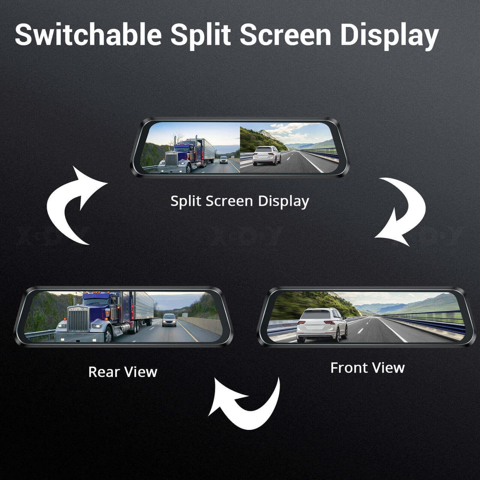 Cost-effective and Most worthwhile XGODY H13 Dash Cam | 10-Inch HD Display, 2.5K+1080P Resolution, Dual-Lens, Parking Monitoring - XGODY