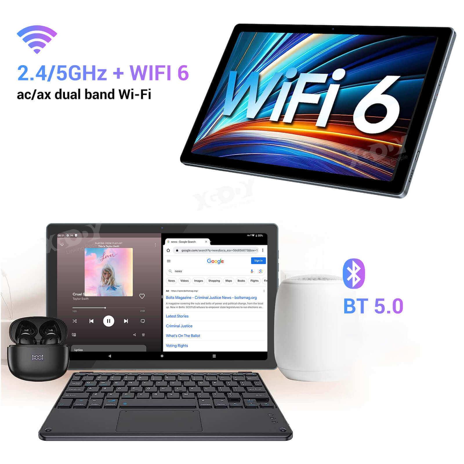 Cost-effective and Most worthwhile XGODY P70 PRO 4G Tablet With 2K Display, Android 12, 16G+512G, Split Screen, Metal Body - XGODY