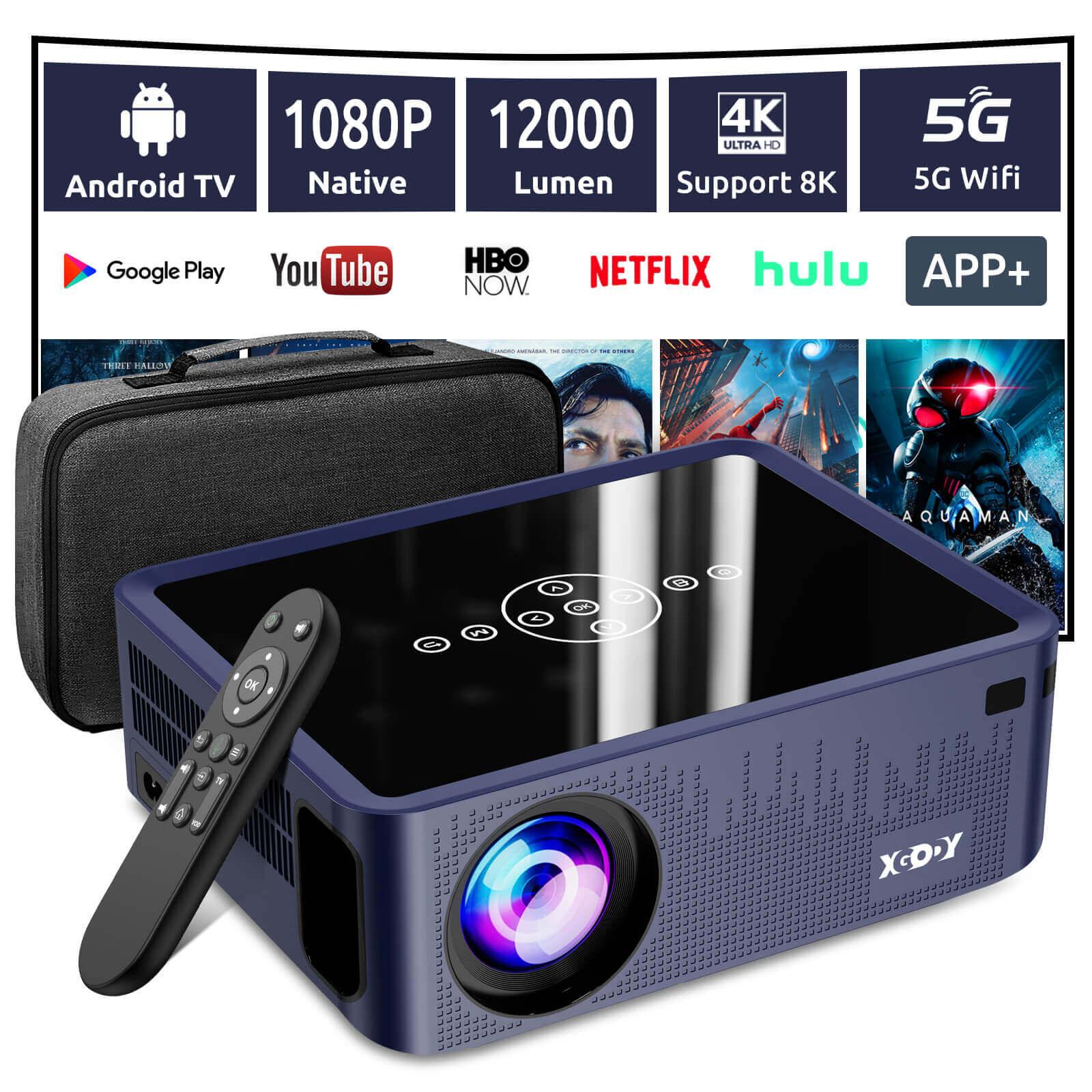 Cost-effective and Most worthwhile XGODY X1 Pro Home Theater | 1080p Native Resolution, 12,000 Lumens, 300-Inch Display - XGODY