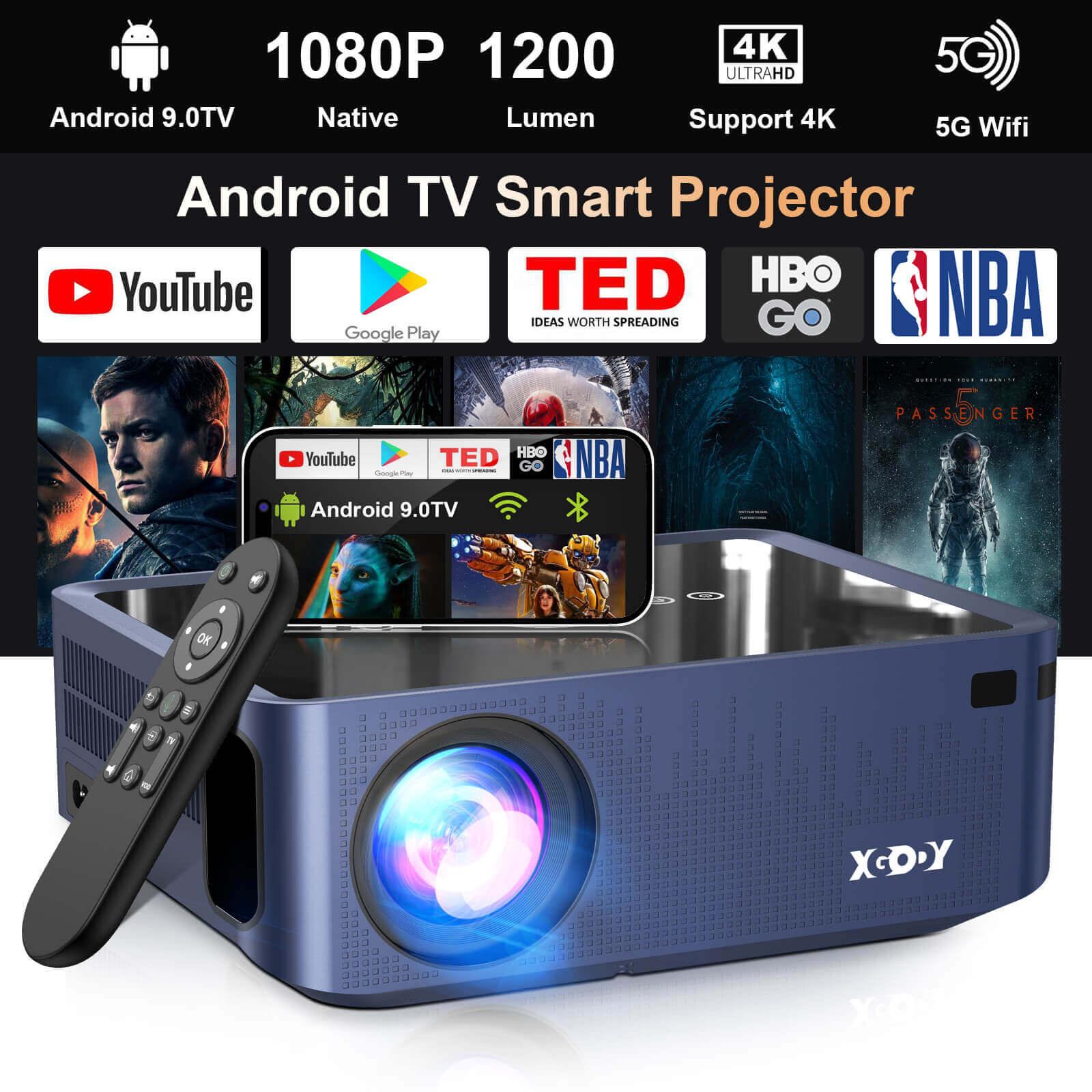 Cost-effective and Most worthwhile XGODY X1 Pro Home Theater | 1080p Native Resolution, 12,000 Lumens, 300-Inch Display - XGODY