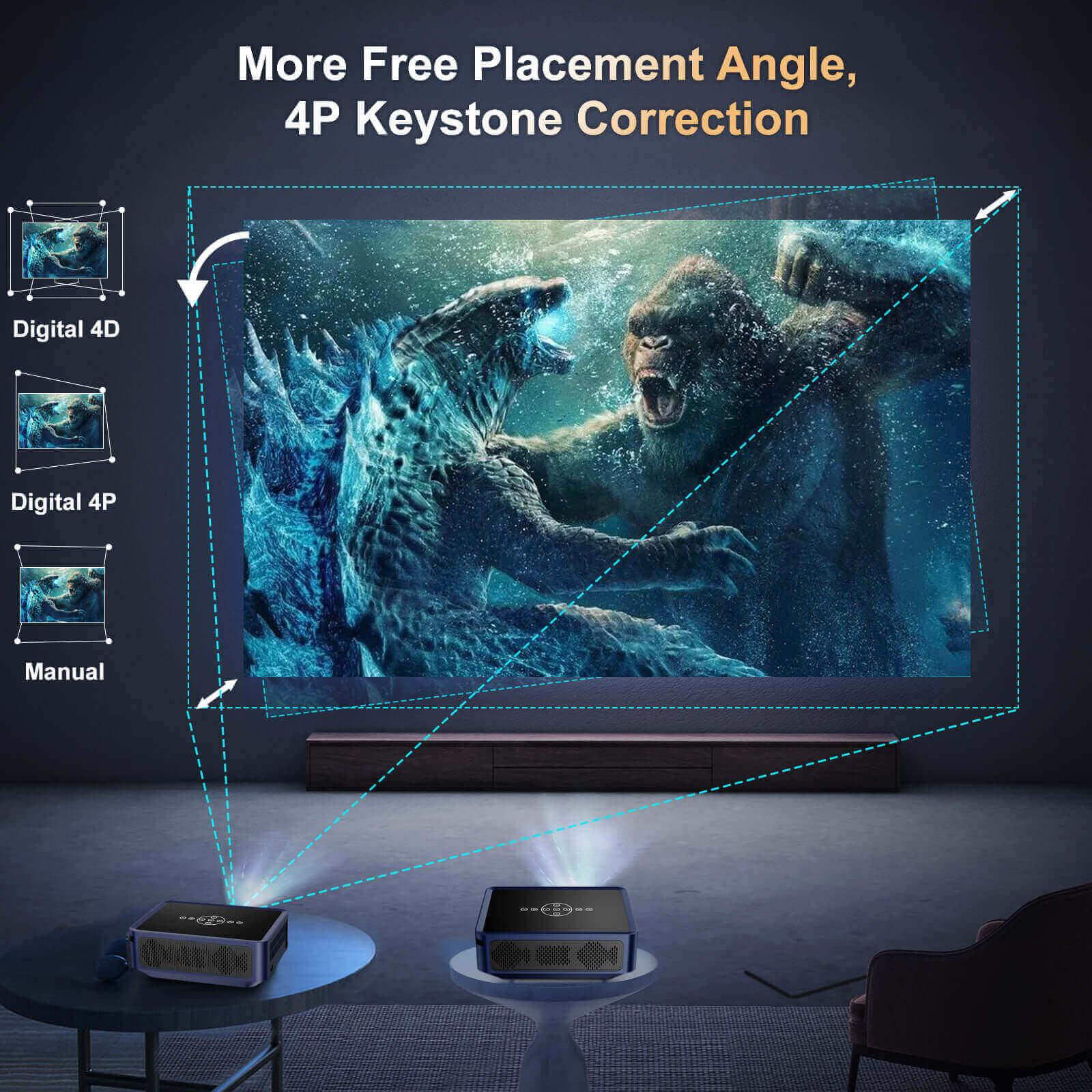 Cost-effective and Most worthwhile XGODY X1 Pro Home Theater | 1080p Native Resolution, 12,000 Lumens, 300-Inch Display - XGODY
