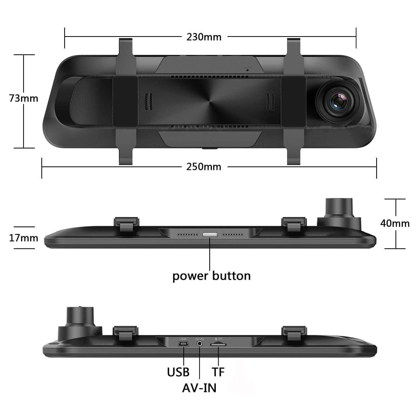 Cost-effective and Most worthwhile Front And Rear Dash Cam 2K | XGODY H11 Rear View Mirror Dash Camera, Night Vision, TouchScreen, Loop Record - XGODY
