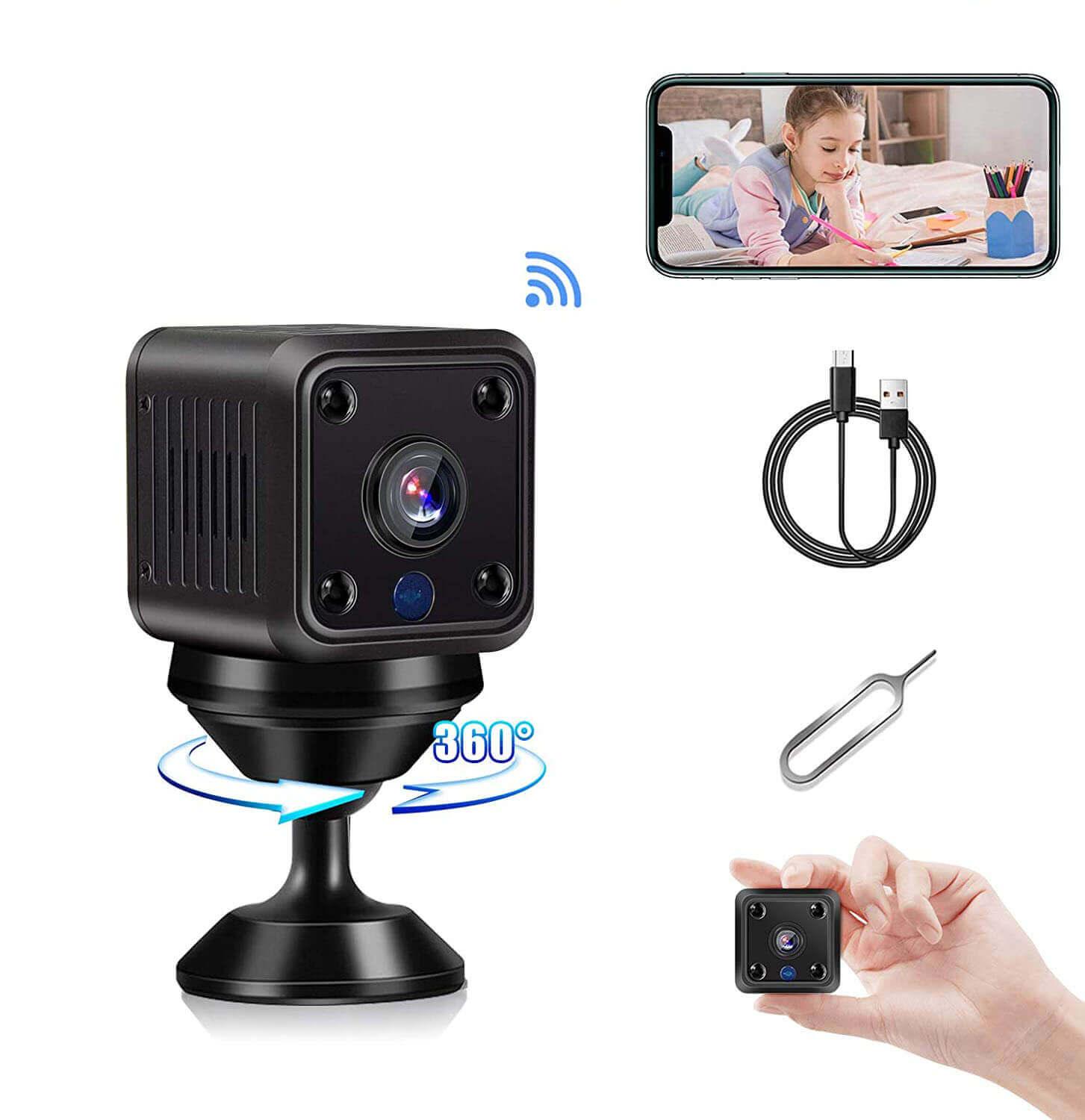 Cost-effective and Most worthwhile Mini Camera 360° Wireless HD Surveillance Camera with Battery, Motion Detection | XGODY MC61 - XGODY
