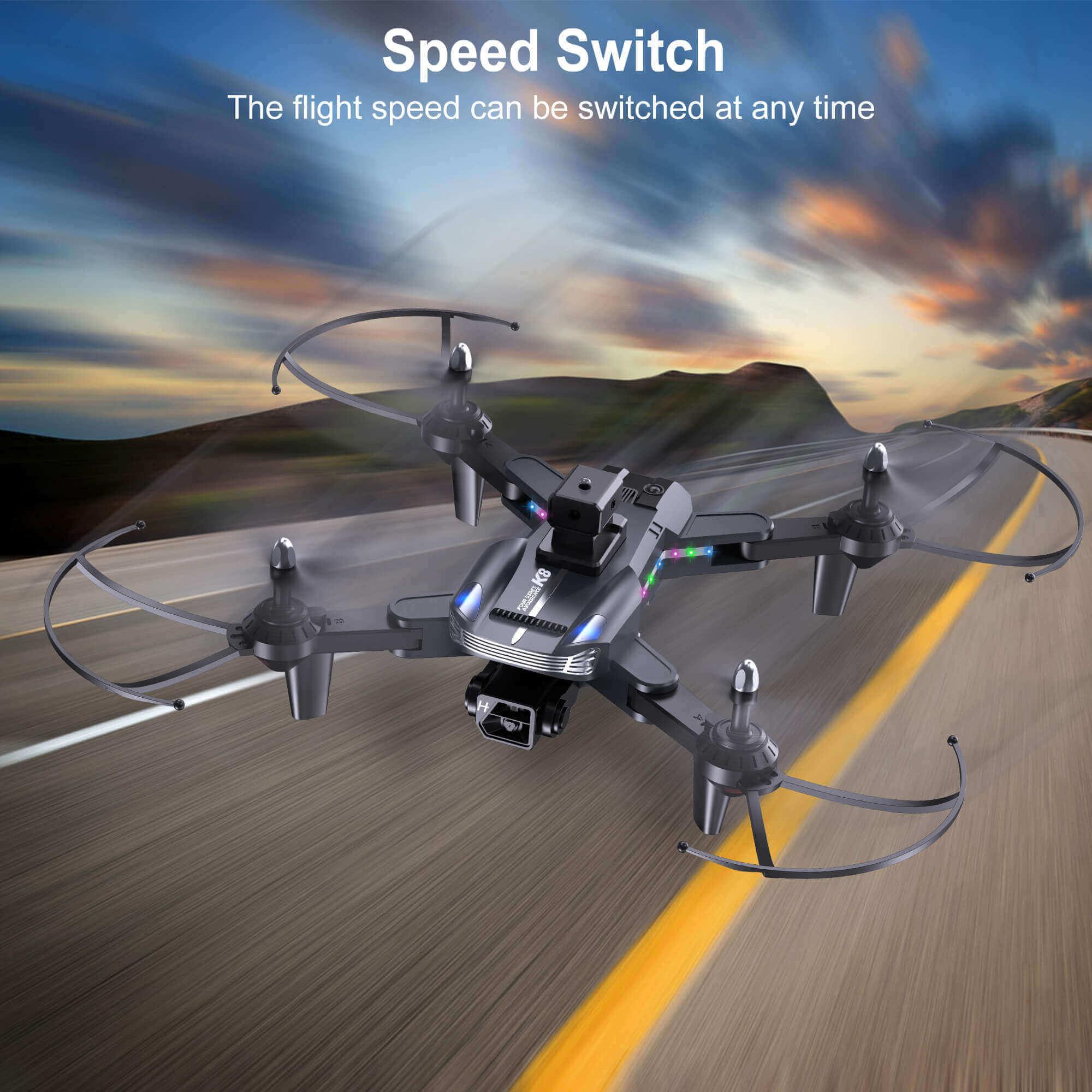 Cost-effective and Most worthwhile Mini Drone 4K Three-Sided Four-Axis Obstacle Avoidance Follow Foldable Remote Control HD - XGODY