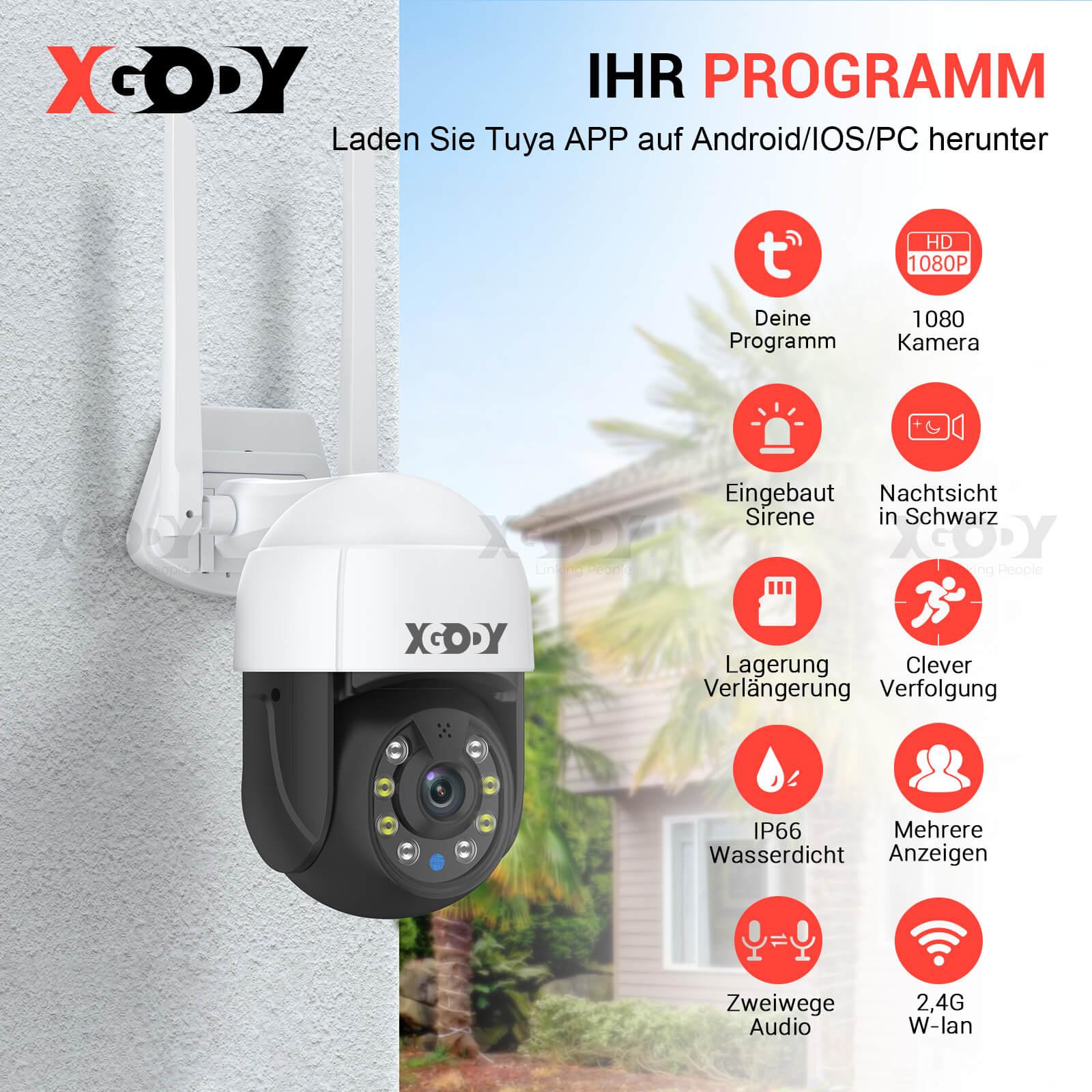 Cost-effective and Most worthwhile Outdoor IP66 Weatherproof Spotlight Security Camera with 2-Way Audio, Detection | QX60 - XGODY