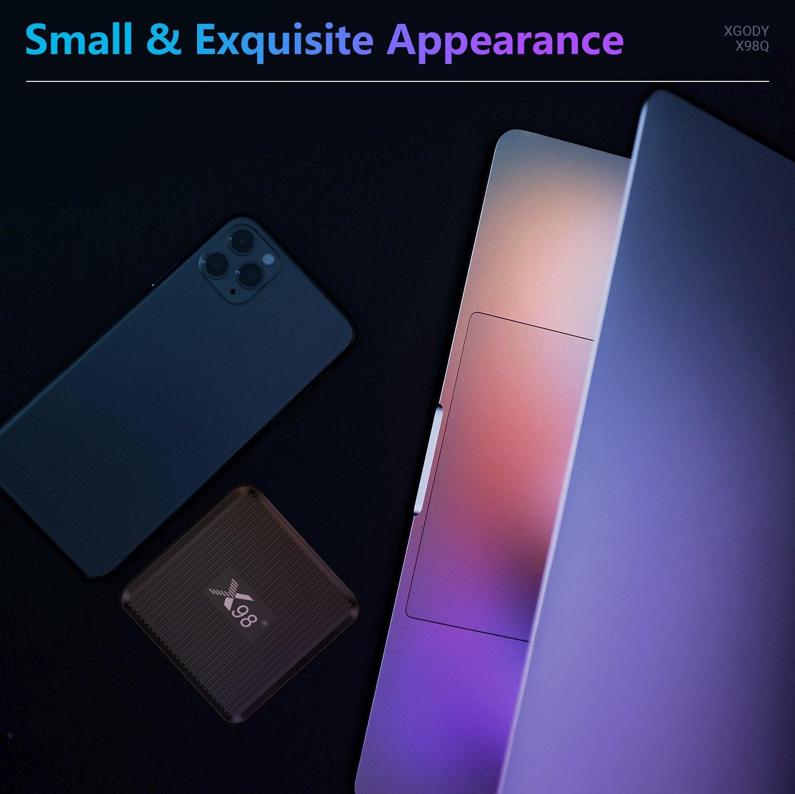 Cost-effective and Most worthwhile X98Q HDMI Android 11.0 Smart TV Box 4K, 2.4/5G Dual WiFi & Bluetooth, 16GB build-in Disney, Netflix - XGODY