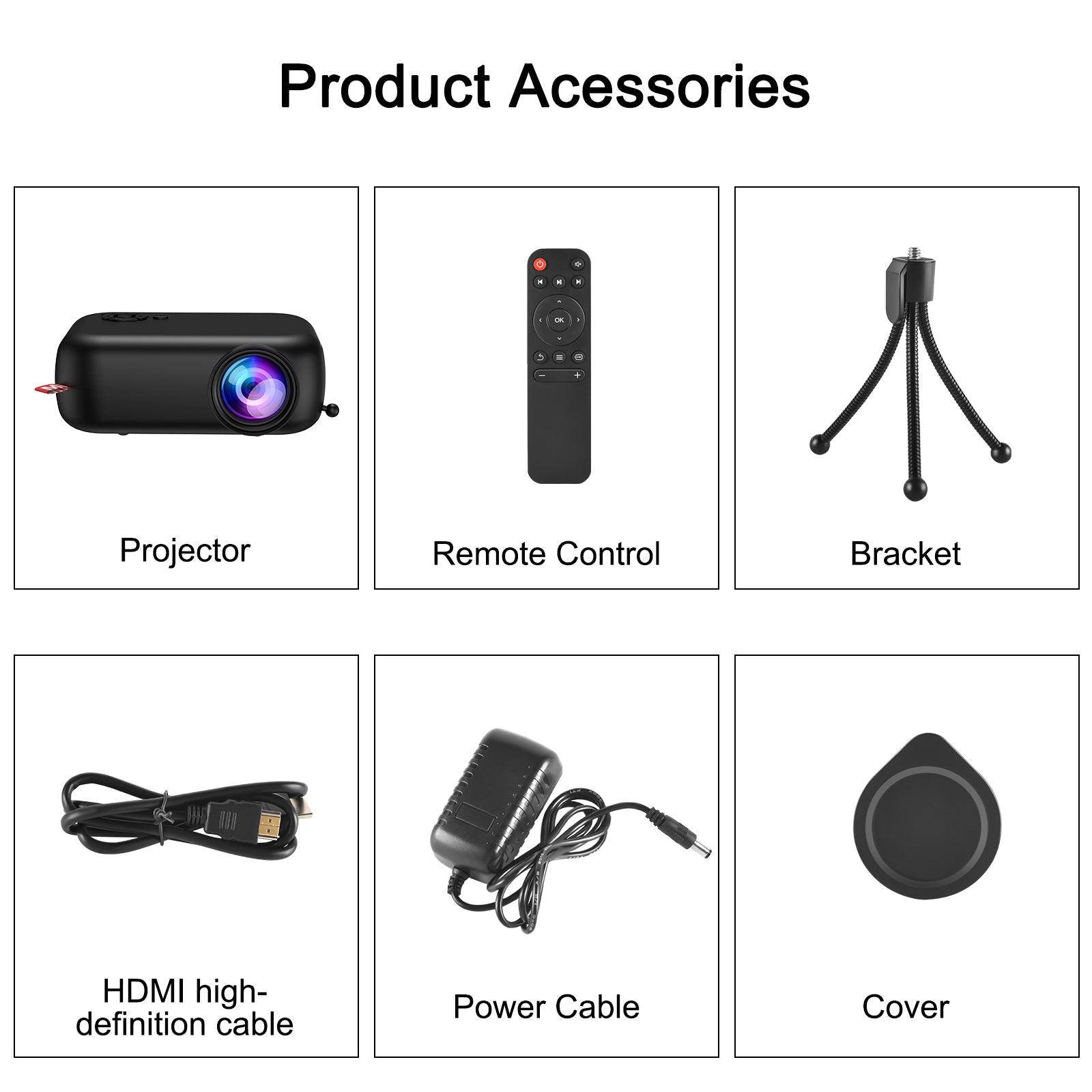 Cost-effective and Most worthwhile XGODY 1080P Multi-devio Connection Small Projector For Home Theater, HIFI Built-In 3W Speaker - XGODY