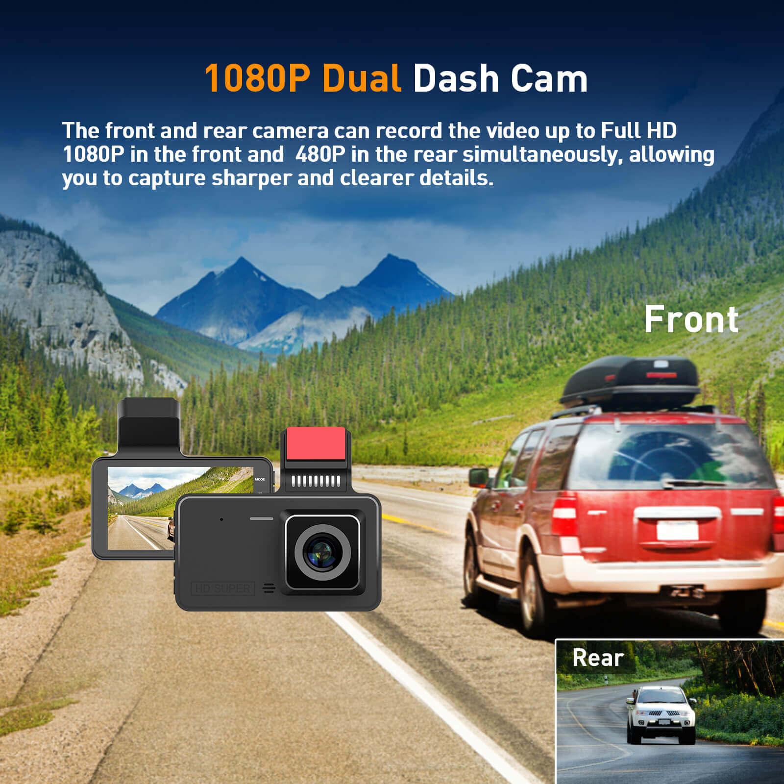 Cost-effective and Most worthwhile XGODY 4'' Camera Dash Cams For Cars With Backup Camera, Night Vision 1080P Video Recorder - XGODY
