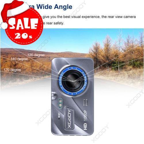 Cost-effective and Most worthwhile XGODY - 4" Touch Screen FHD Car DVR Camera With Backup Camera and 32GB Memory - XGODY