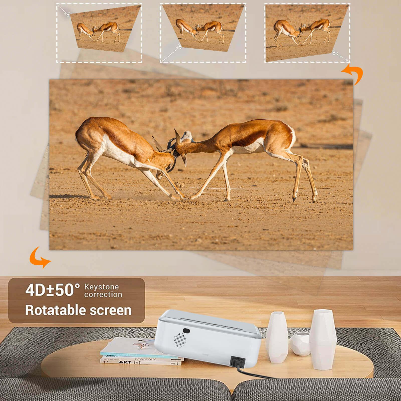 Cost-effective and Most worthwhile XGODY 4K Portable Smart Projector With Built-in Apps, Built-In TV Stick All-In-One Projector - XGODY