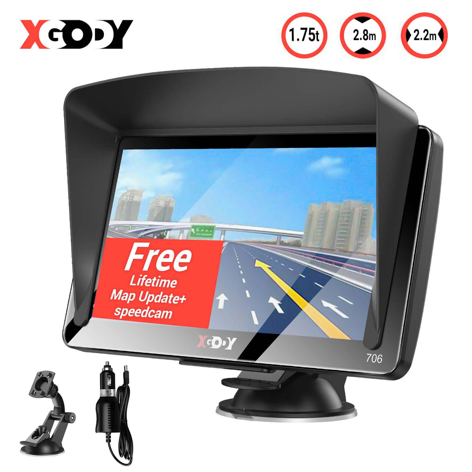 Cost-effective and Most worthwhile XGODY 706F/706BT 2.5D GPS Navigation For Car, With Latest Global Maps, Intelligent Voice Guidance - XGODY