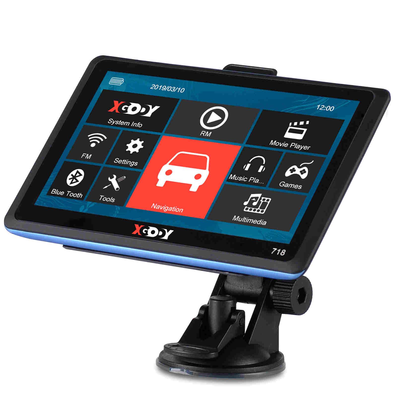 Cost-effective and Most worthwhile XGODY 718BT 7" Inch Car GPS Navigation SAT Bluetooth - XGODY
