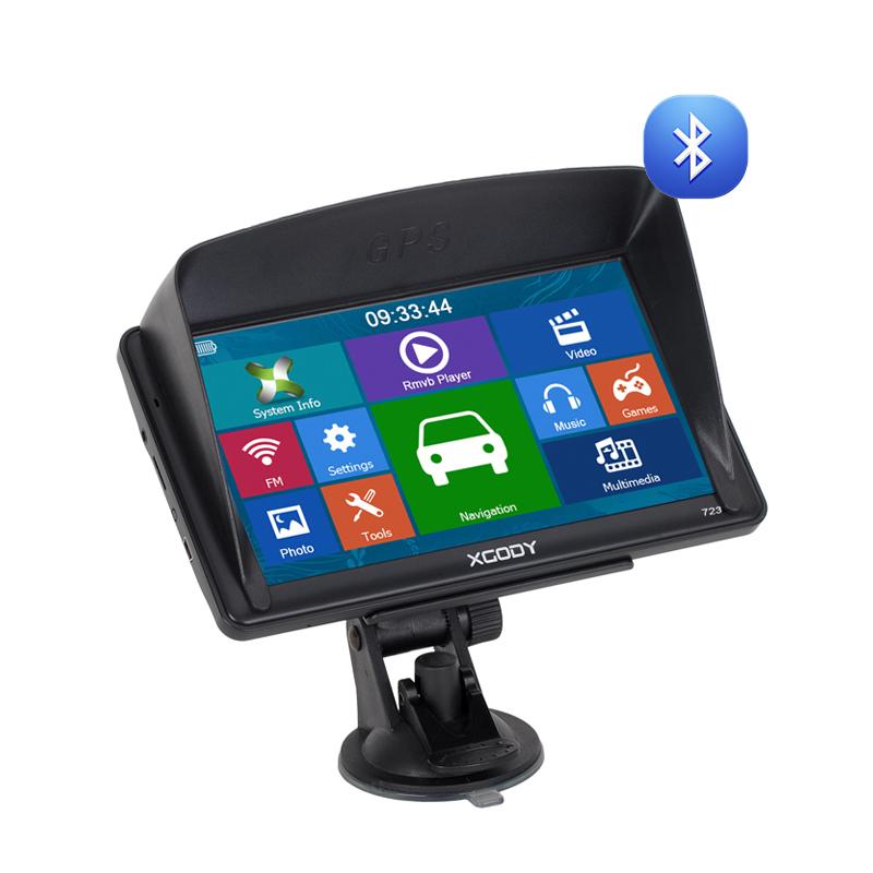 Cost-effective and Most worthwhile XGODY 723BT 7" Car Truck GPS Navigation Sat Nav Rear View Camera - XGODY