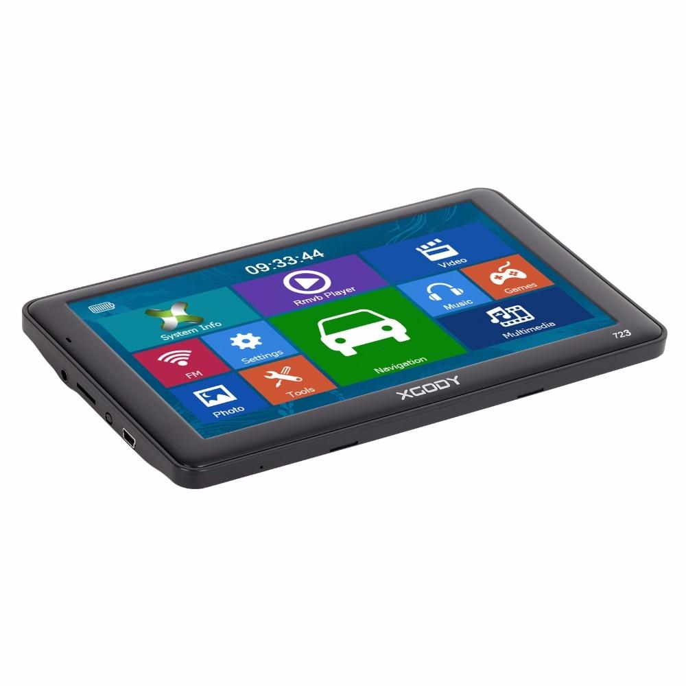Cost-effective and Most worthwhile XGODY 723BT 7" Car Truck GPS Navigation Sat Nav Rear View Camera - XGODY