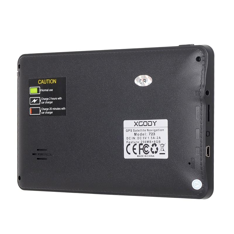 Cost-effective and Most worthwhile XGODY 723BT 7" Car Truck GPS Navigation Sat Nav Rear View Camera - XGODY