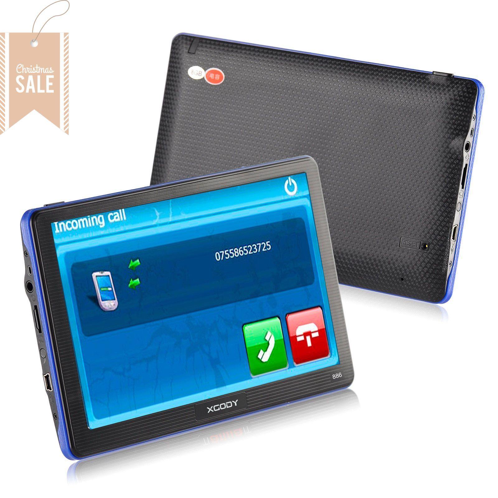 Cost-effective and Most worthwhile XGODY 886BT 7" Sat Nav GPS Navigator 3D with Bluetooth Safe-Call - XGODY