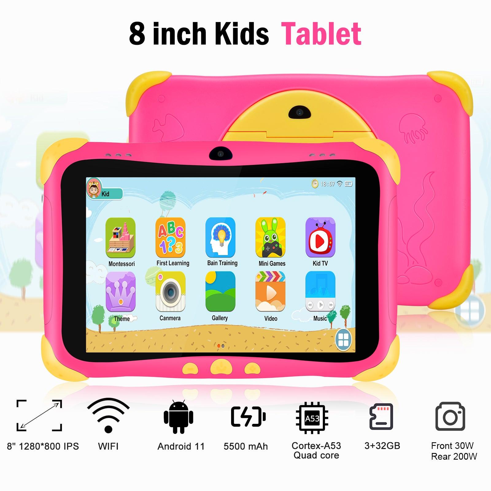 Cost-effective and Most worthwhile XGODY Android HD 8 Kids Tablet 32 GB Kid-Proof Case Dual Camera Educational Games Parental Control - XGODY