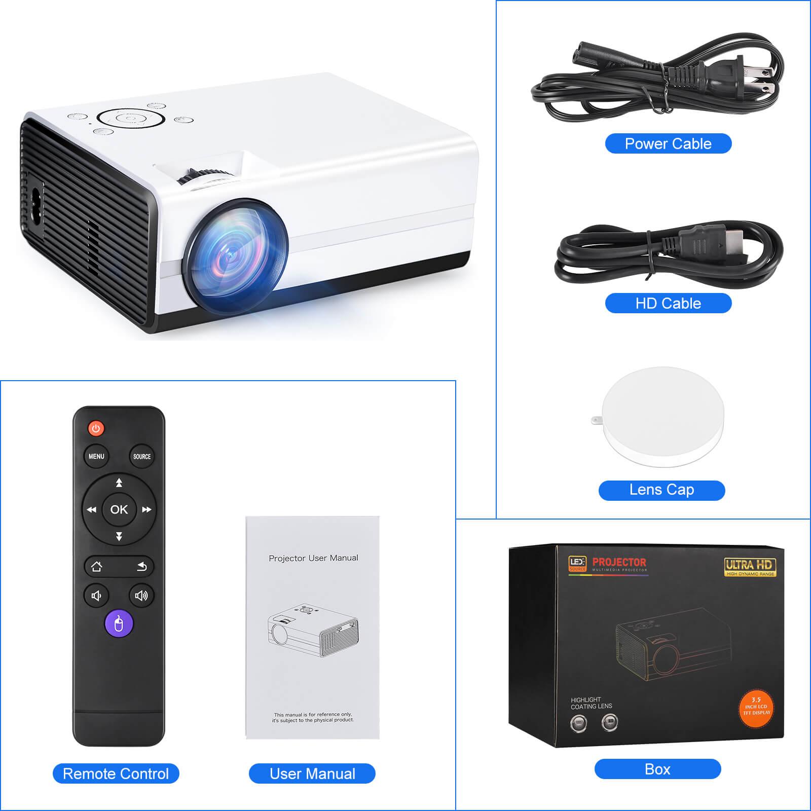 Cost-effective and Most worthwhile XGODY Android Mini Smart Projector T01 With WiFi Bluetooth Outdoor Video Pico Projector Support 1080P - XGODY