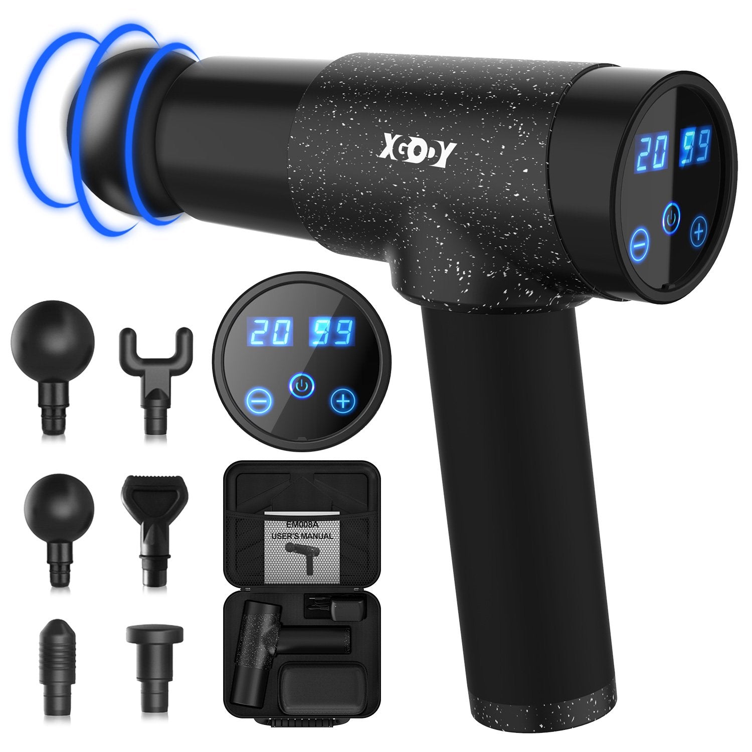 Cost-effective and Most worthwhile Xgody EM008 Fascia Massage Gun Deep Tissue - XGODY