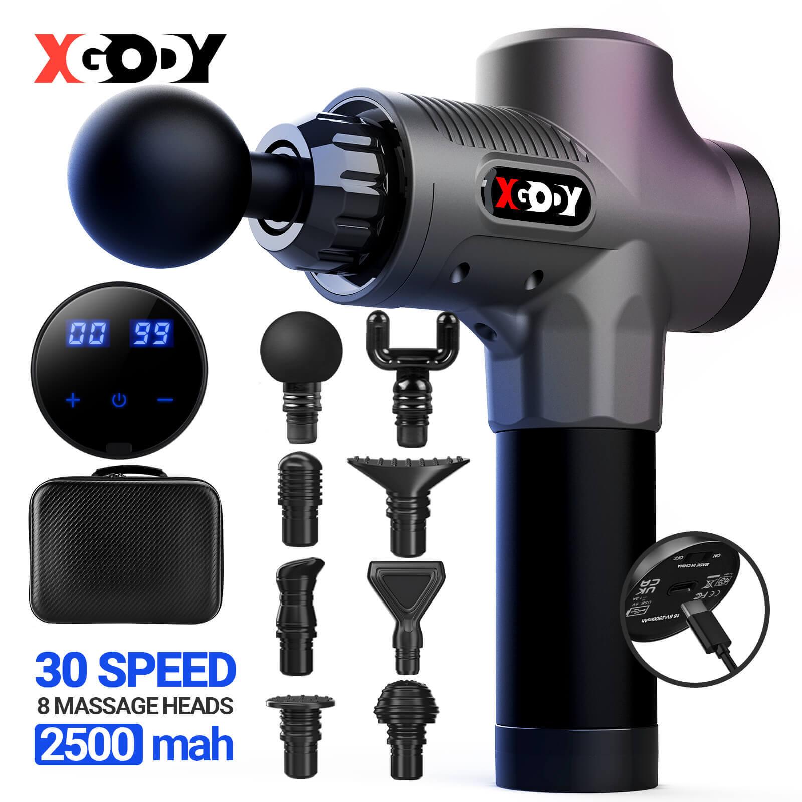 Cost-effective and Most worthwhile XGODY GM005 Brushless Motor 12.5V Cordless Handheld Professional Muscle Massager Gun - XGODY