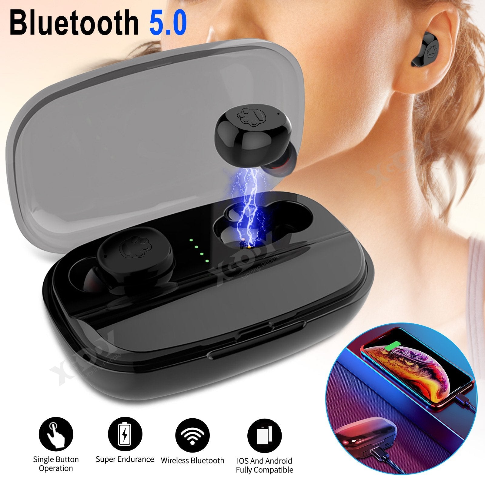 Cost-effective and Most worthwhile XGODY HRD90-IPX8 Waterproof Power Bank Earphones - XGODY