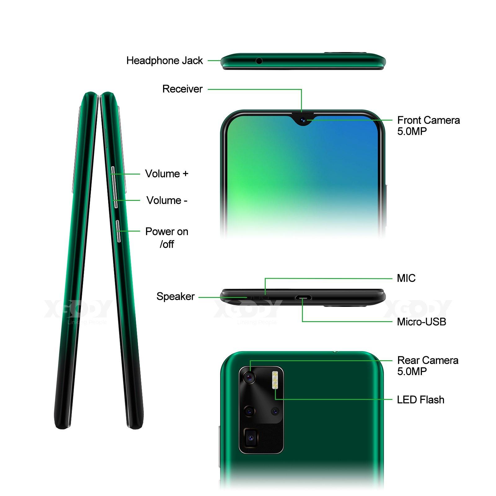 Cost-effective and Most worthwhile Xgody K30s 1GB+8GB Global Unlocked 6.3'' Smartphone - XGODY