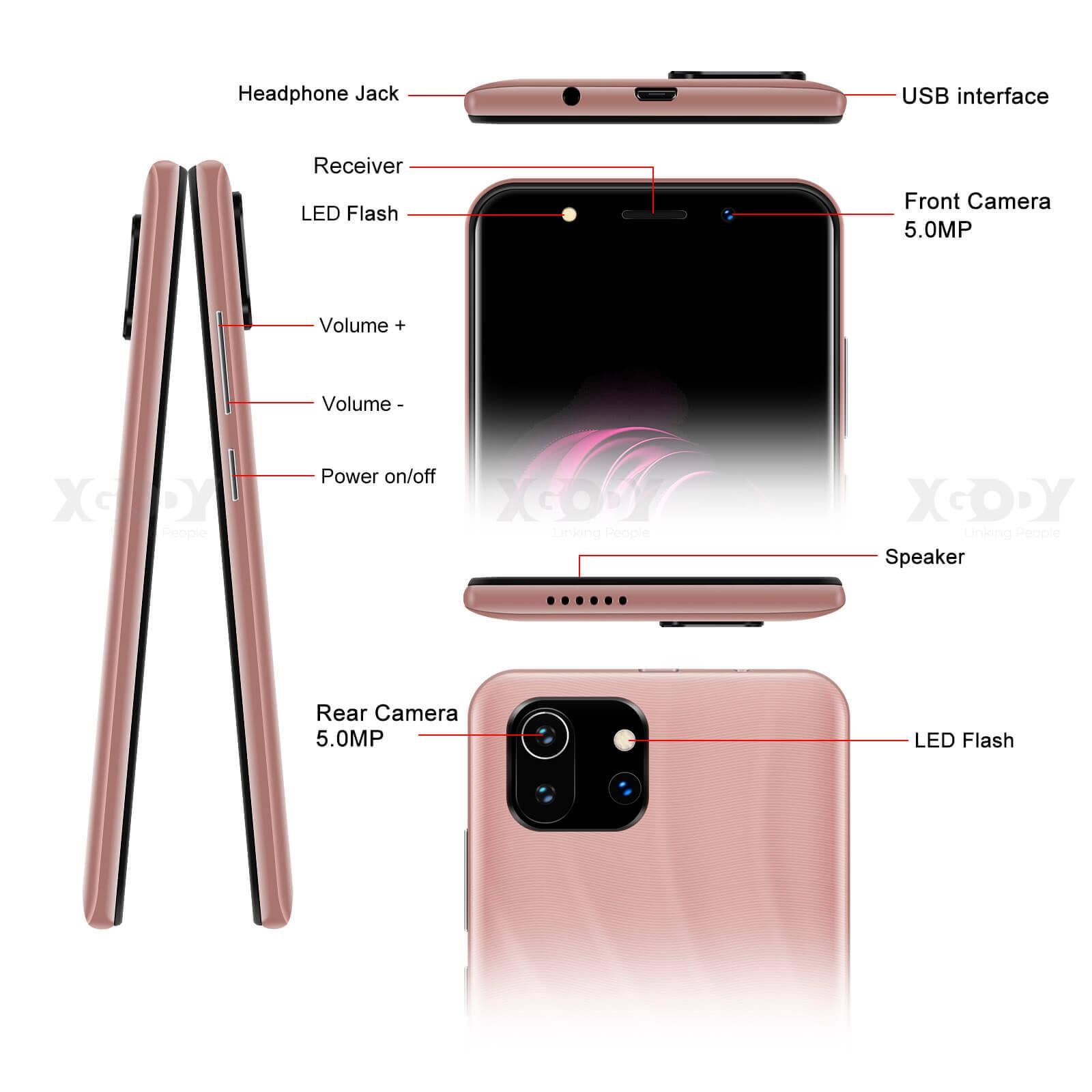 Cost-effective and Most worthwhile Xgody K40 New Android Smart Face Unlock Cell Phone With High GPS And Dual SIM Quad Core - XGODY