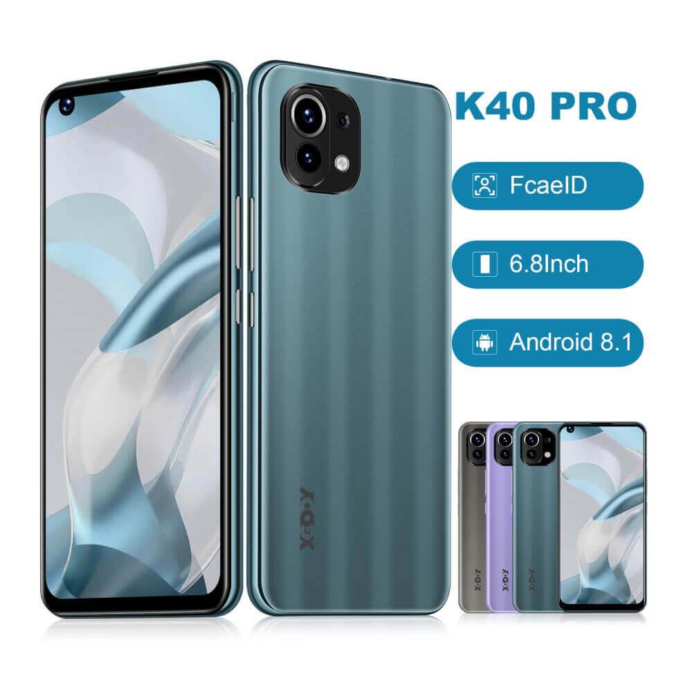 Cost-effective and Most worthwhile XGODY K40 Pro Global Unlocked Large Screen Android Smartphone With Dual SIM Quad Core Face ID Multi-Language - XGODY