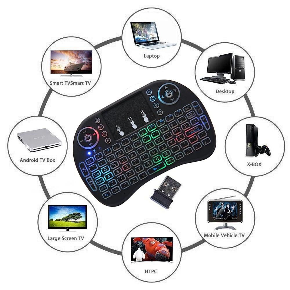 Cost-effective and Most worthwhile XGODY Mini Wireless Backlit Keyboard I8 with Touchpad Air Mouse - XGODY