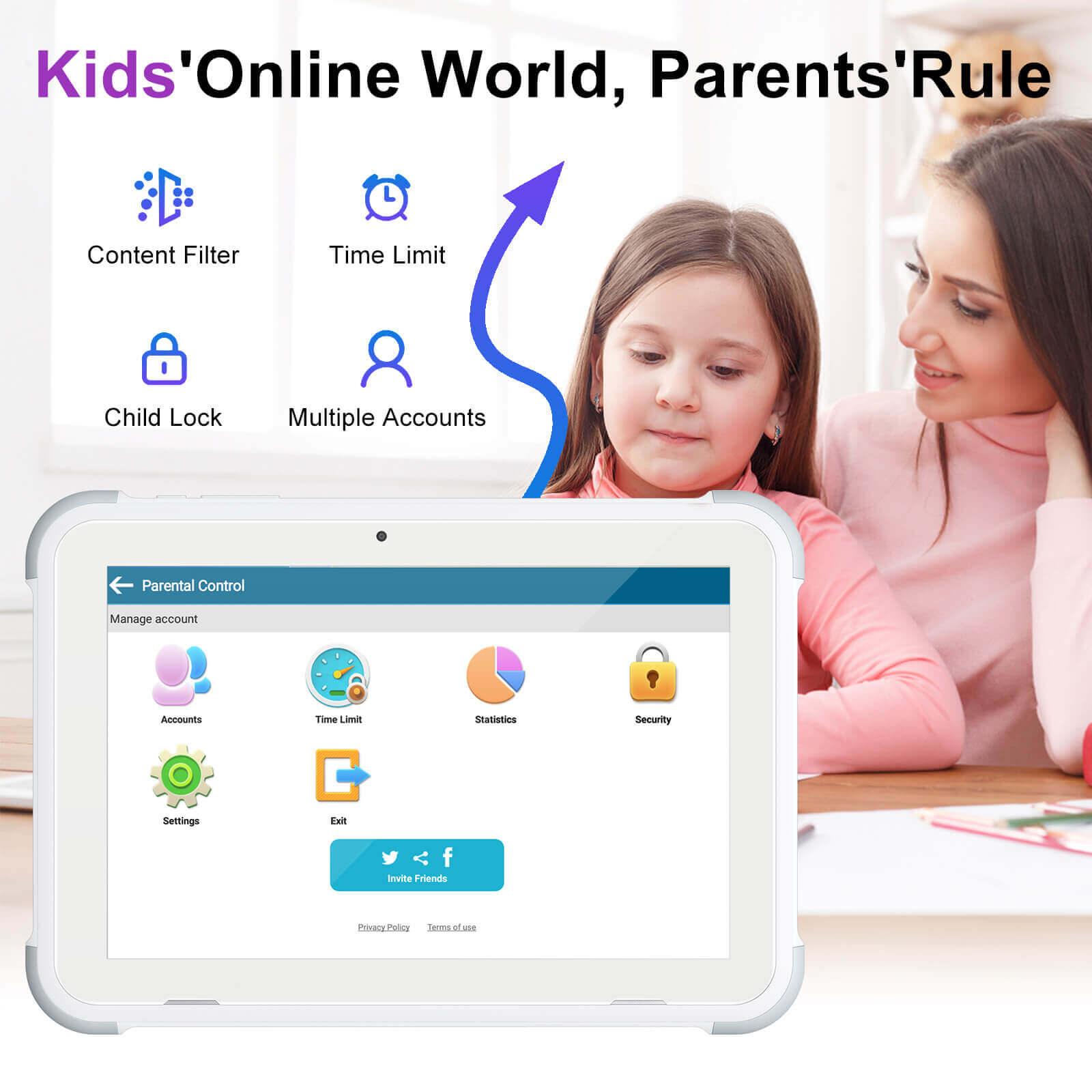 Cost-effective and Most worthwhile XGODY P30 Dual SIM 4G 1.3Hz Quad Core Processer 8 Inch HD Screen Tablet For Kids - XGODY