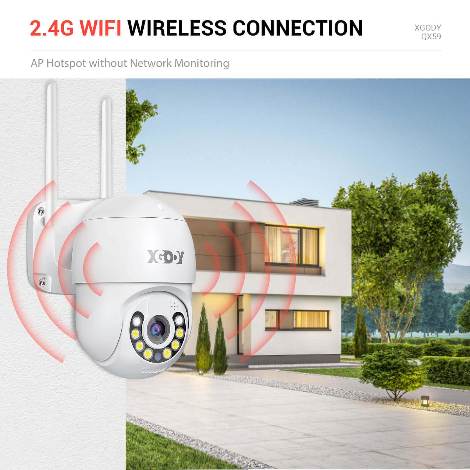 Cost-effective and Most worthwhile XGODY PTZ Camera 360° Home Security Cameras Oudoor 1080P IP66 Waterproof, Motion Detection | QX59 - XGODY