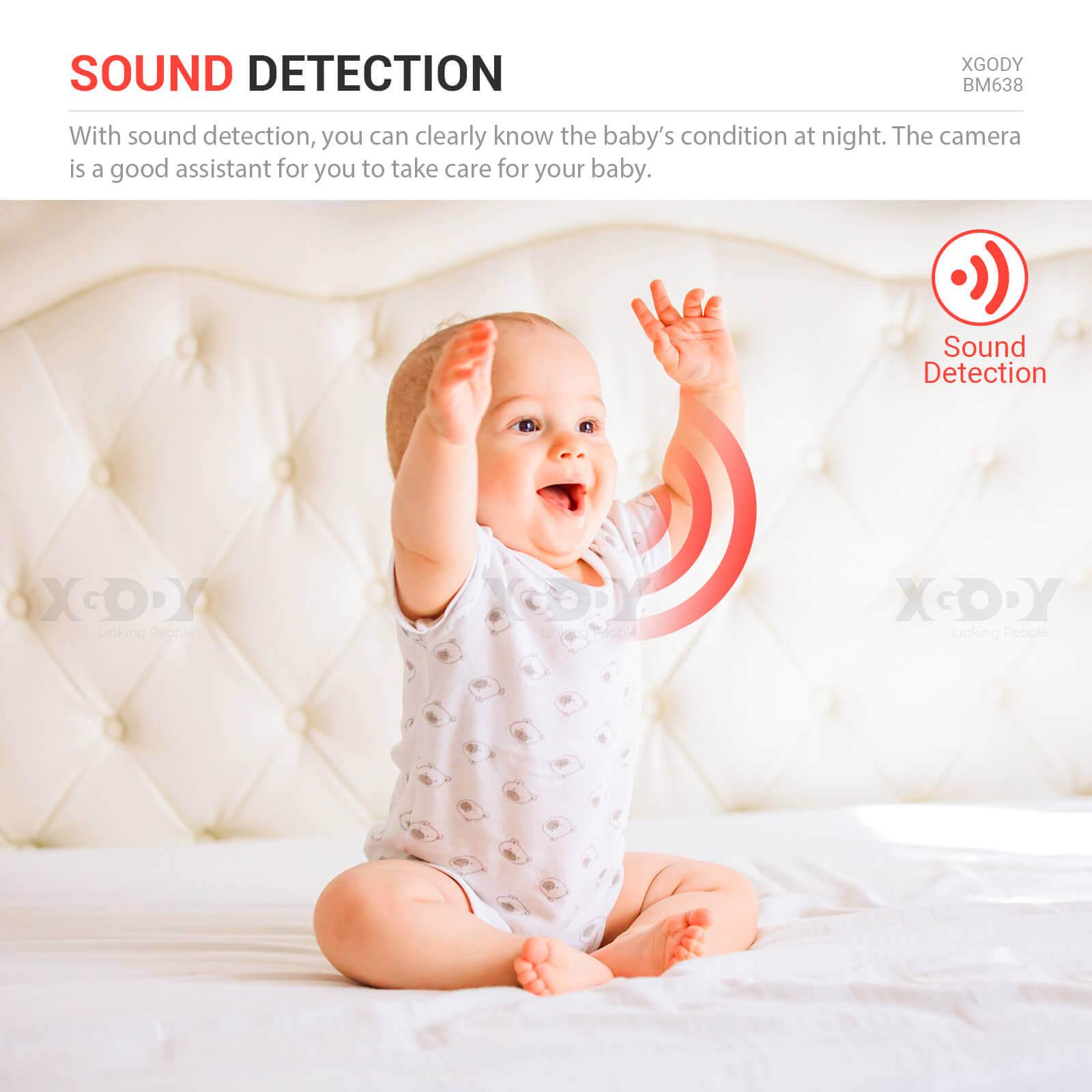 Cost-effective and Most worthwhile XGODY Smart 1080P Baby Monitor BM638 with 4.3” LCD Screen, Lullabies, Two Way Audio - XGODY