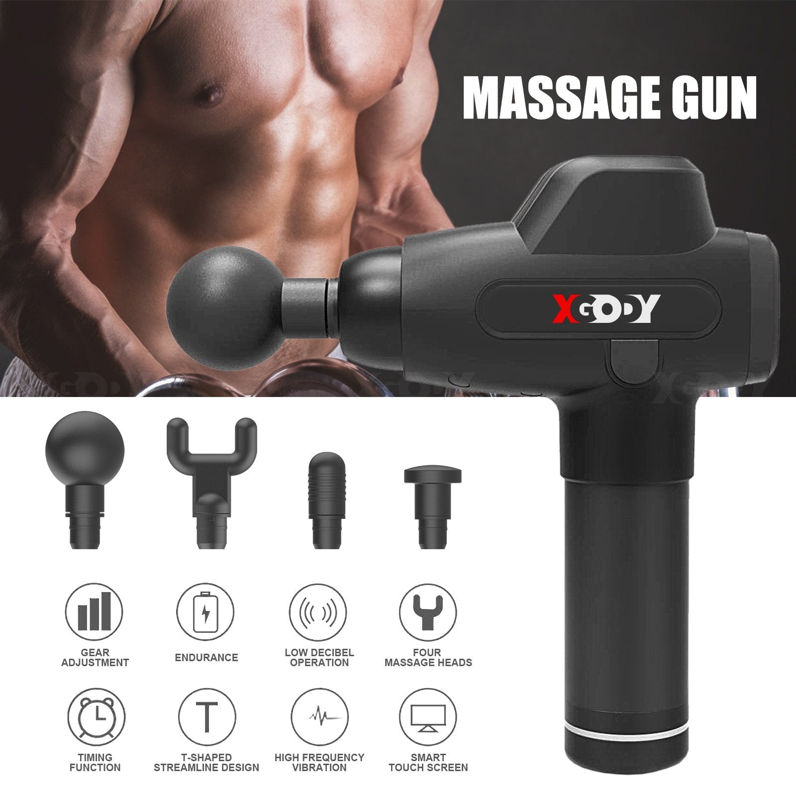 Cost-effective and Most worthwhile Xgody SP01 Muscle Silent Massage Gun - XGODY
