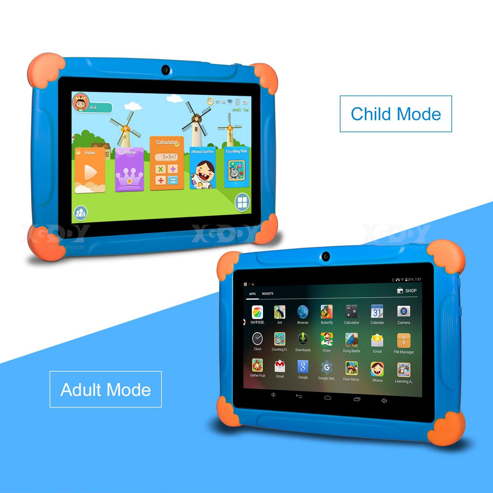 Cost-effective and Most worthwhile XGODY T703 Kids Tablet PC 7 Inch with 1GB+16GB Quad Core HD Touch Screen Tablets - XGODY