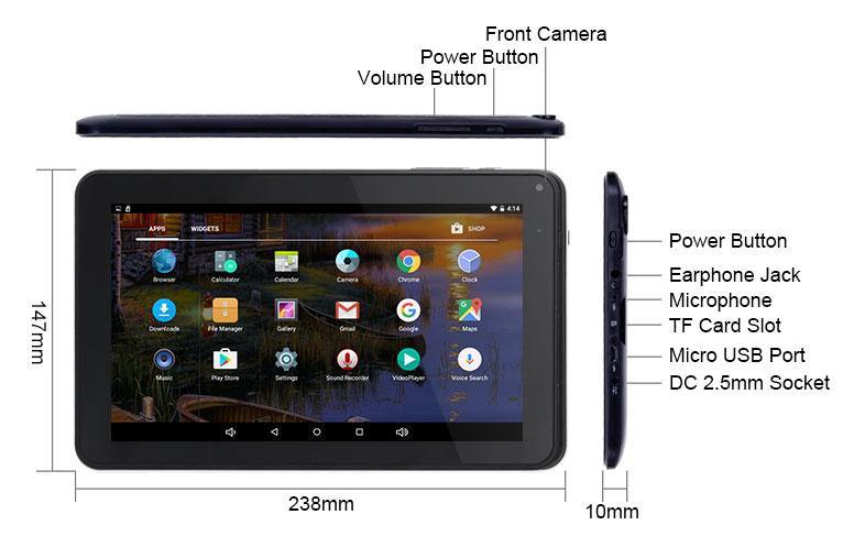 Cost-effective and Most worthwhile XGODY T901 Pro 9 inch 32GB WiFi Tablet PC With Android 10.0 Dual Mode, Quad Core - XGODY