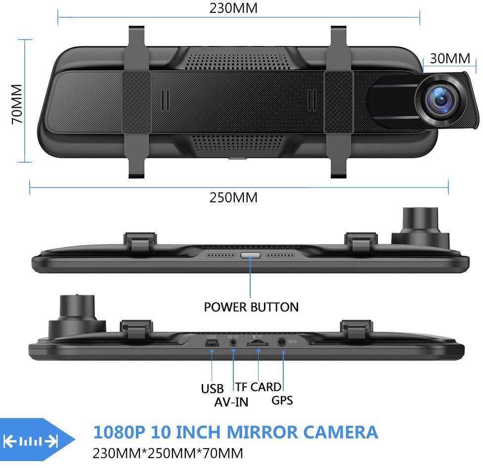 Cost-effective and Most worthwhile XGODY V21 Dual Lens 10" Dash Cam FHD 1080P DVR & Recorder Rearview - XGODY