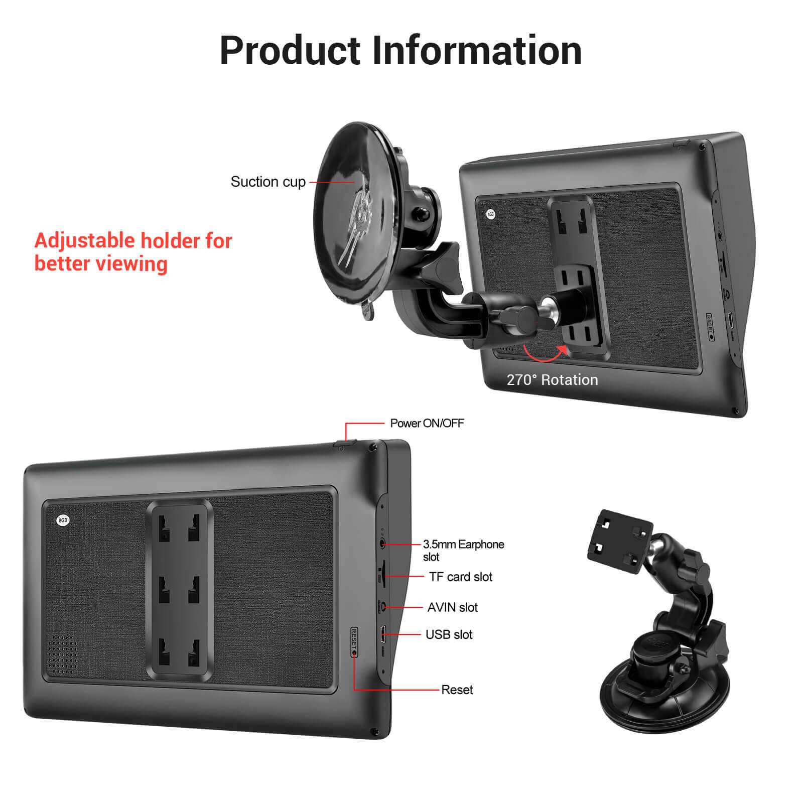 Cost-effective and Most worthwhile XGODY X10F/BT Newly Sat Navigation System, 9-inch HD Large Screen With Intelligent Voice Broadcast, Suitable For Various Vehicles - XGODY