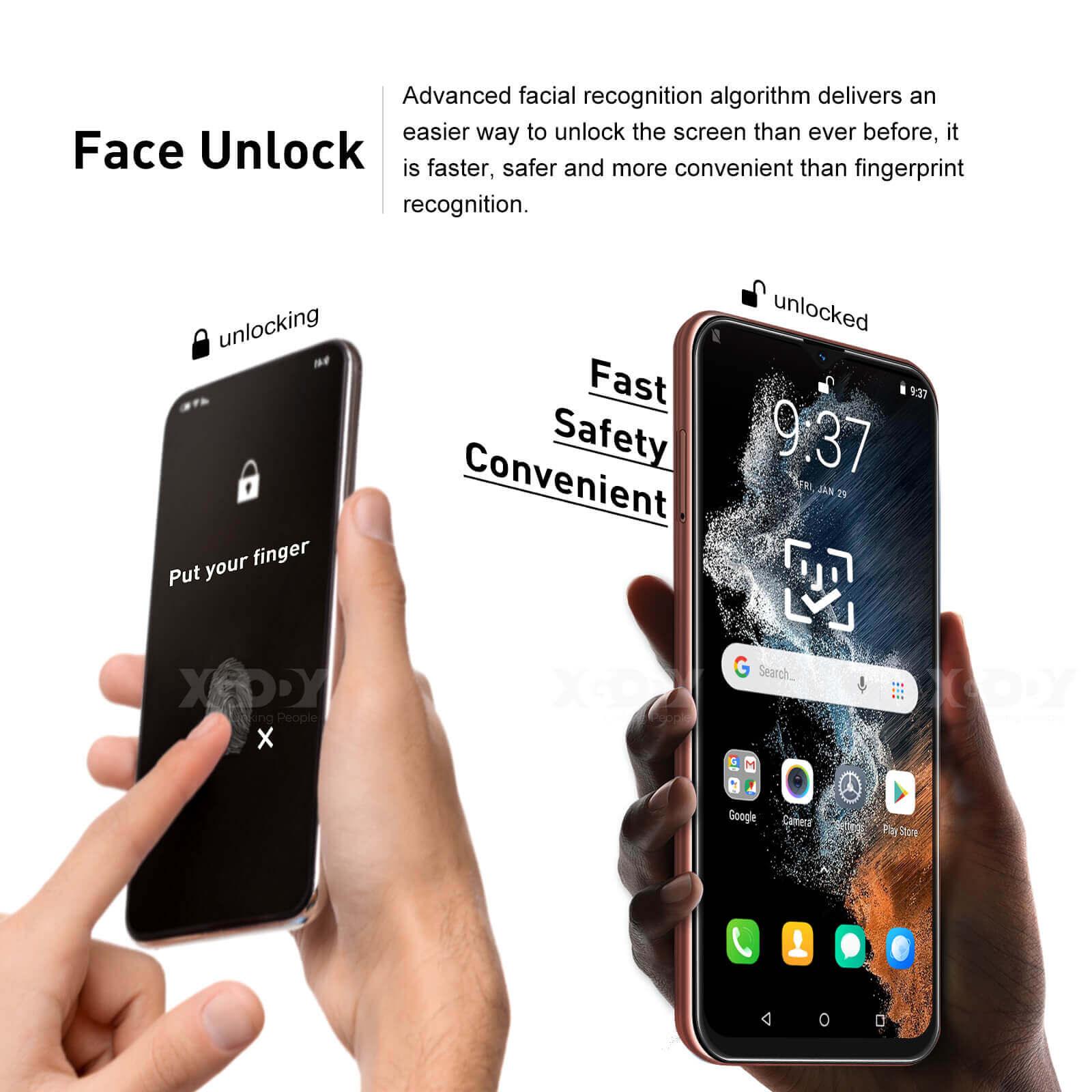 Cost-effective and Most worthwhile XGODY X16 | 6.26 Inch 4G Android 10 Face Unlock Mobile SmartPhone Dual SIM, Buil-in Battery - XGODY
