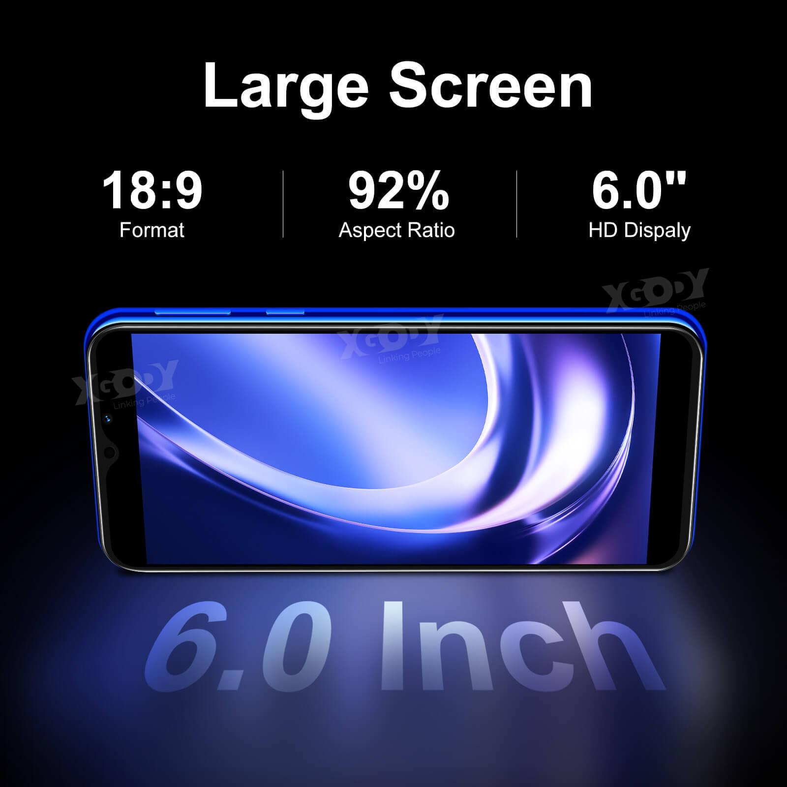 Cost-effective and Most worthwhile XGODY X60 4G LTE Smart Phones Android 9.0 OS Face Recognition 6.0 Inch Dual SIM - XGODY