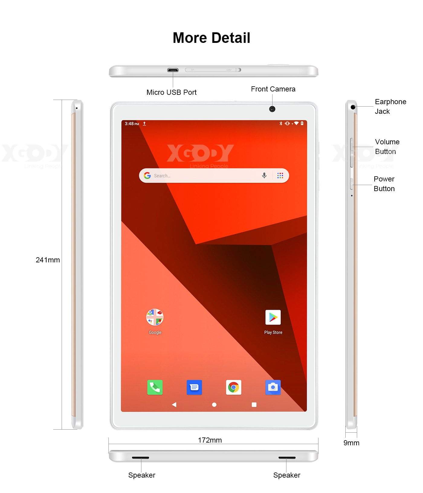 Cost-effective and Most worthwhile XGODY Y101 10.1" Quad Core Slim Tablet - XGODY