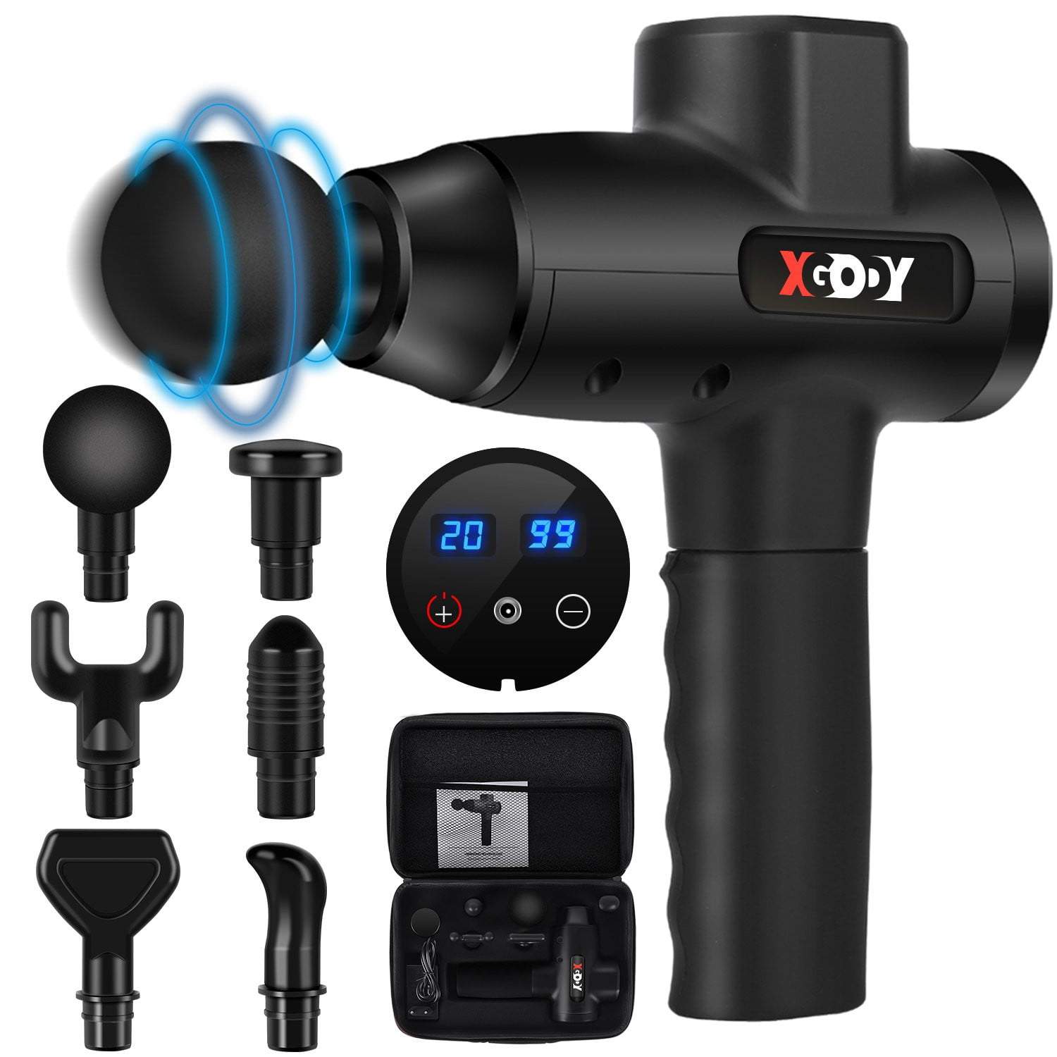 Cost-effective and Most worthwhile XGODY YZ01 Massage Gun Powerful Percussion Massager Deep Tissue Muscle Relaxing - XGODY