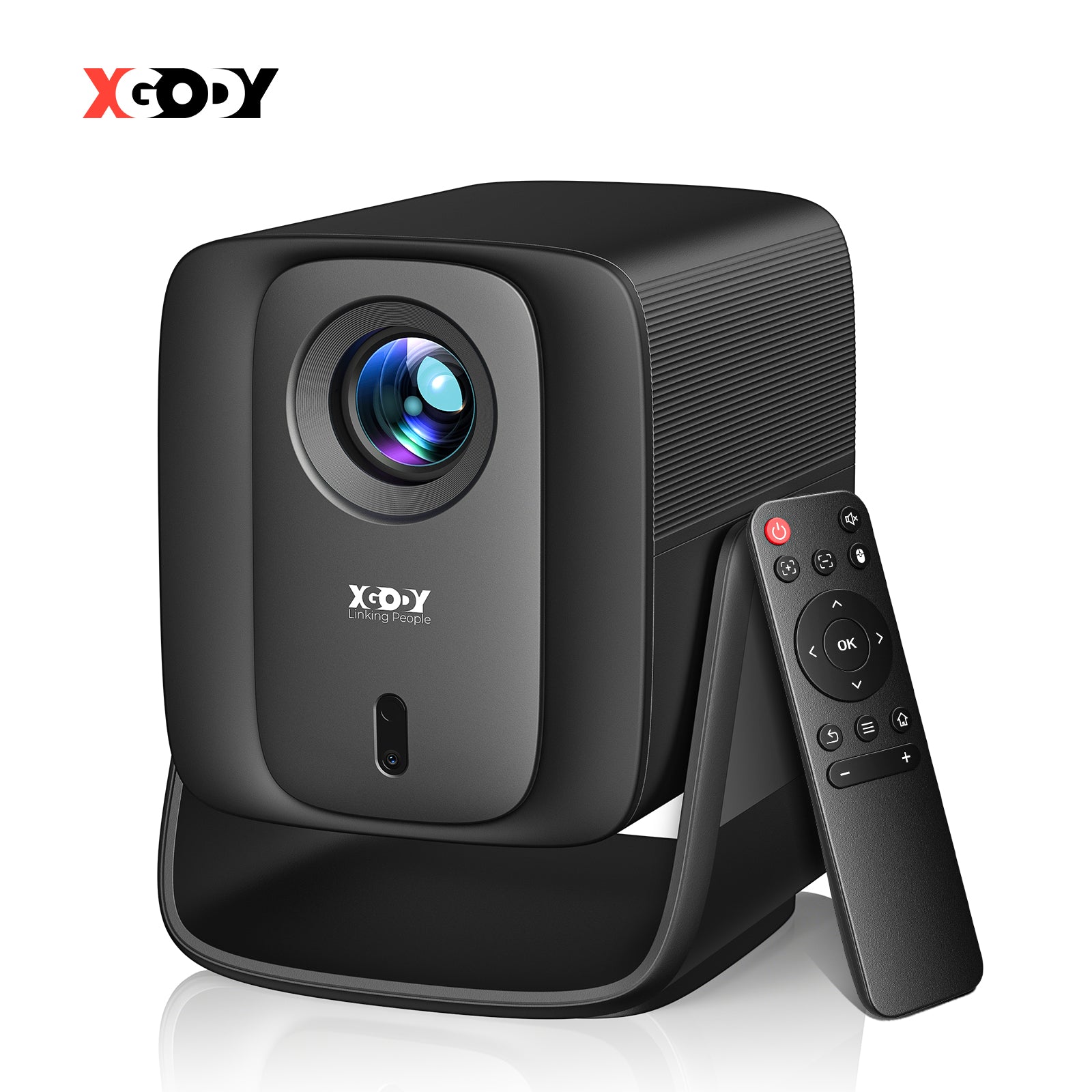 Gimbal A7 Cine Portable Projector Android 14 With Native 1080P WiFi 6 Bluetooth 5.4 Dolby Audio