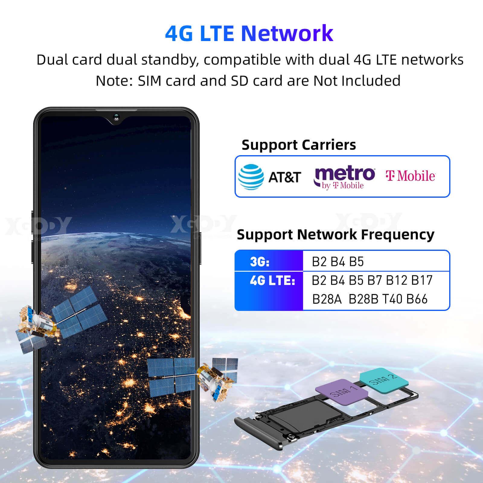 Cost-effective and Most worthwhile XGODY 13 Pro 6.6" Android 4G LTE Phone With Dual Sim Phones Unlocked And Free Android Phone Case - XGODY 