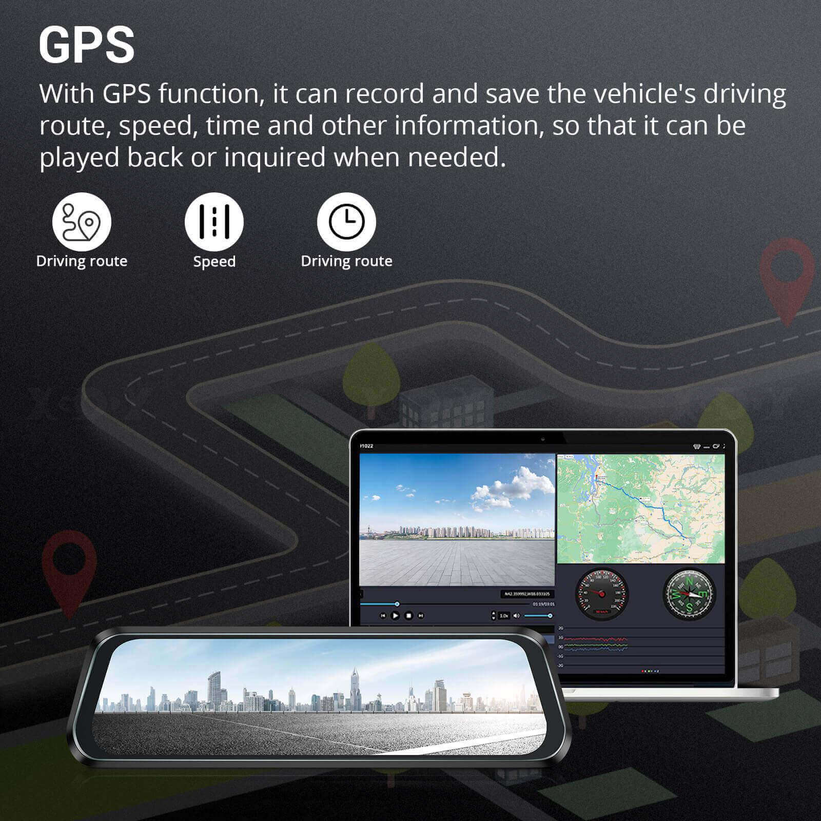 Cost-effective and Most worthwhile XGODY H13 Dash Cam | 10-Inch HD Display, 2.5K+1080P Resolution, Dual-Lens, Parking Monitoring - XGODY 