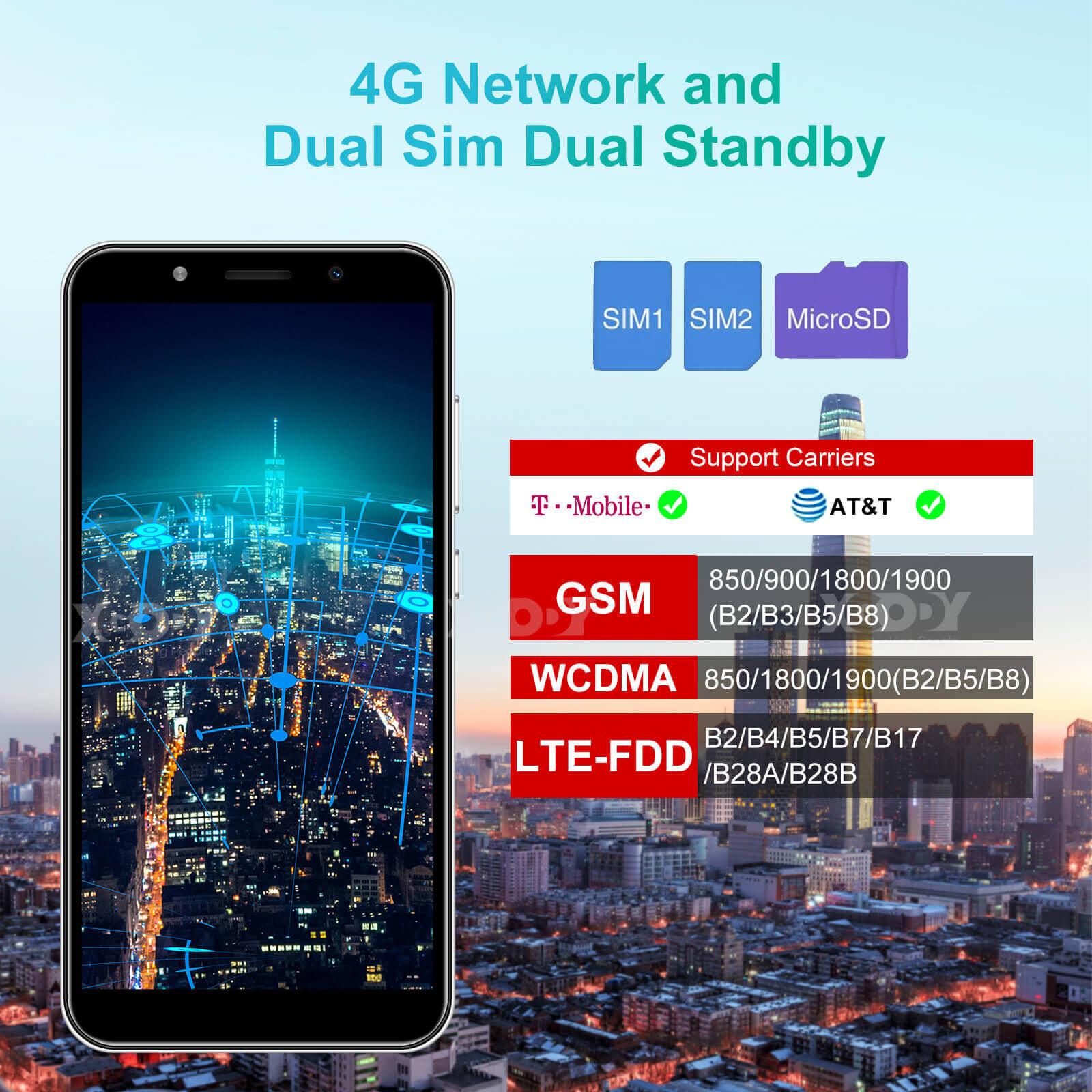 Cost-effective and Most worthwhile Y17 5.5" Android 4G LTE Phone With Dual Sim Phones Unlocked And Free Android Phone Case - XGODY 