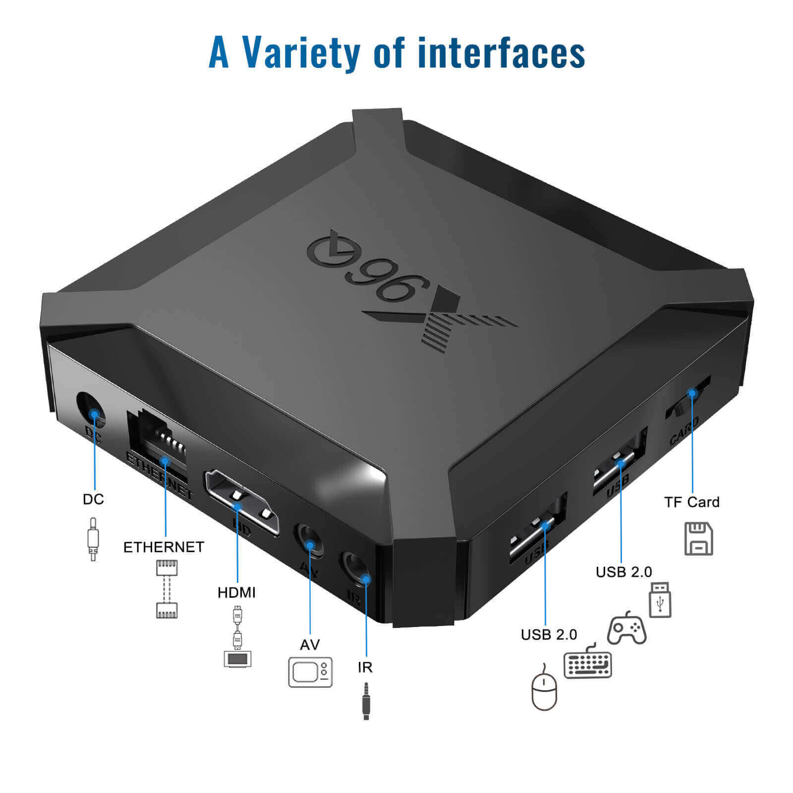 XGODY X96Q Android 10 Smart TV BOX, Supports Netflix, Hulu, Flixster, Youtube