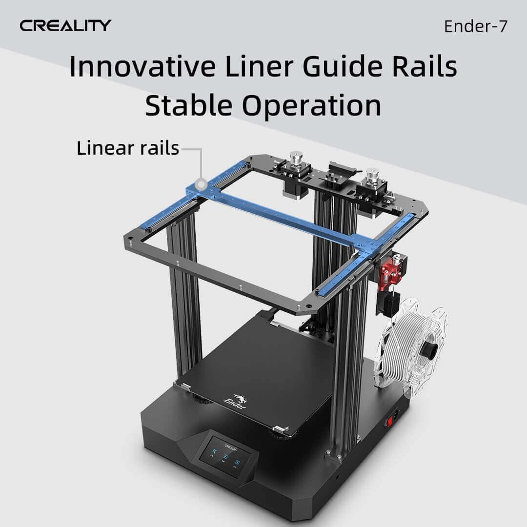 Cost-effective and Most worthwhile Creality Ender 7 3D Printer 250 mm/s High-Speed Printing with High Precision Linear Rail Core XY Structure, Dual Cooling Fans, FDM 3D Printing - XGODY 