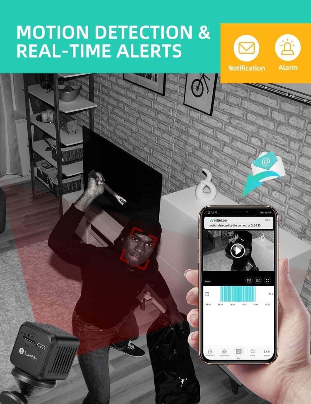 Cost-effective and Most worthwhile Mini Camera 360° Wireless HD Surveillance Camera with Battery, Motion Detection | XGODY MC61 - XGODY 