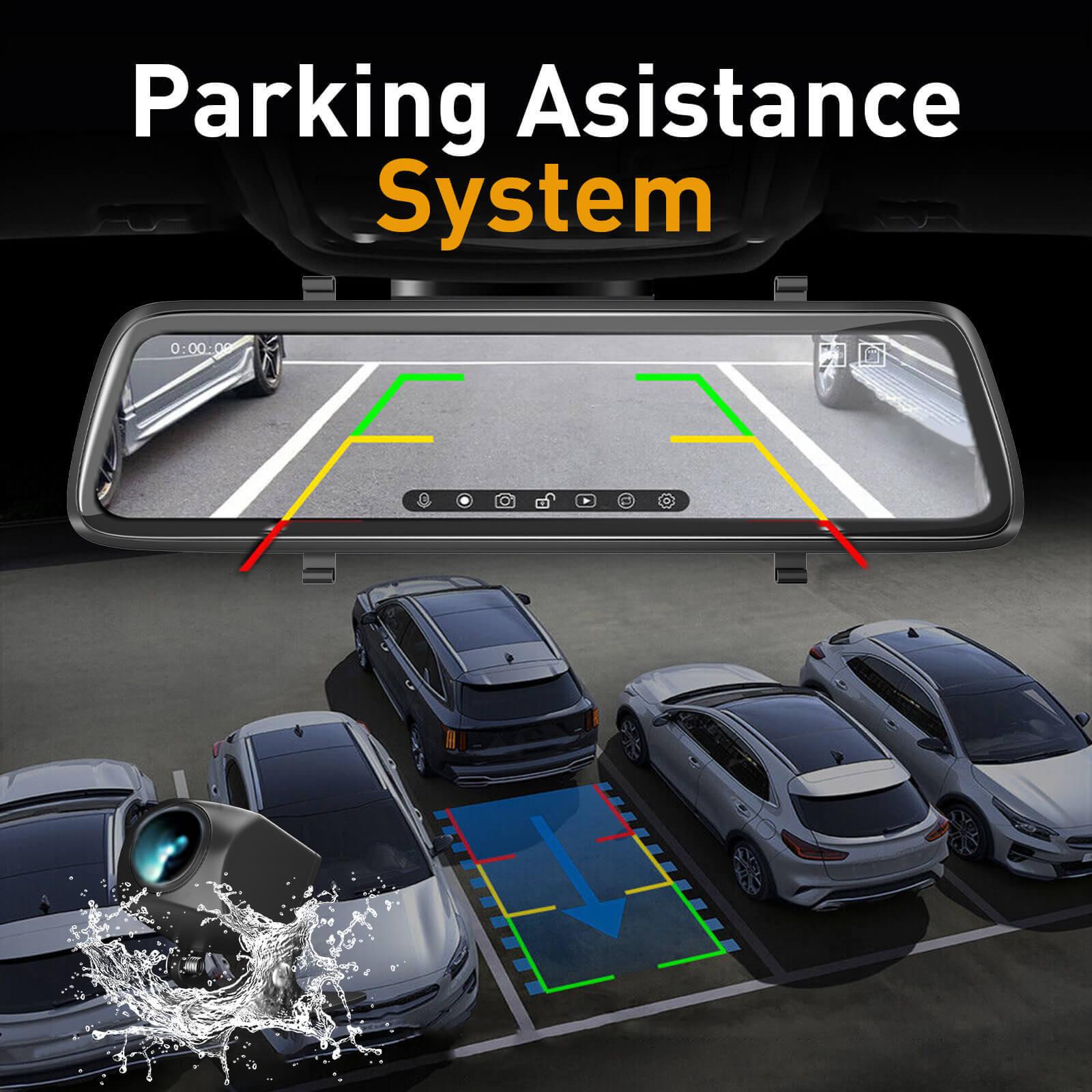 Cost-effective and Most worthwhile Mirror Dash Cam Dual 1080p Lens FHD 10 Inch Touchscreen With 24h Car Parking Monitor, Star Vision, 32GB - XGODY 